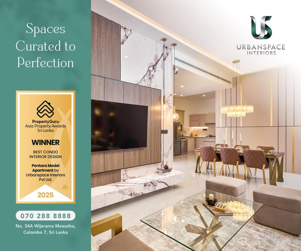 Representing Sri Lankan Design Excellence on the Global Stage: Urbanspace Wins Best Condo Interior Design at the PropertyGuru Asia Property Awards 2025