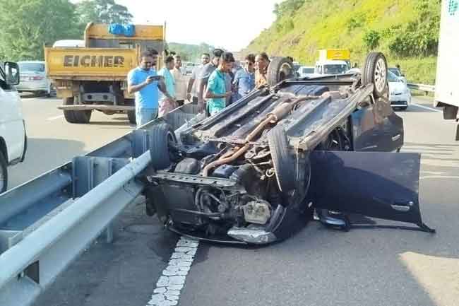 Car flips on Southern Expressway: One dead, two injured