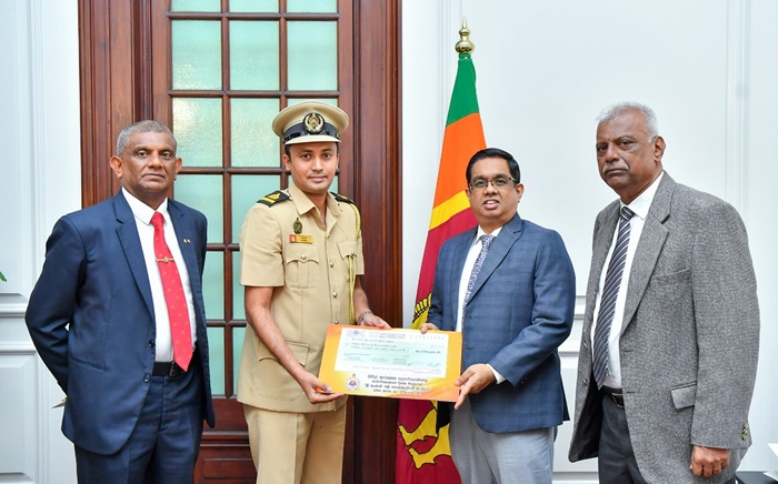 Civil Security Department donates Rs. 40.8M to Rebuilding Sri Lanka Fund