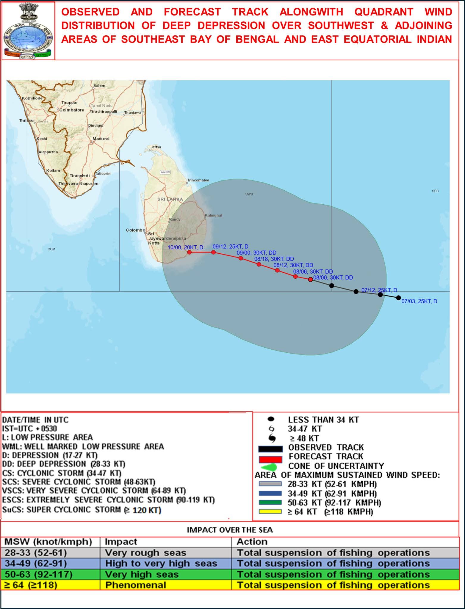 Deep Depression: Indian Met Department update