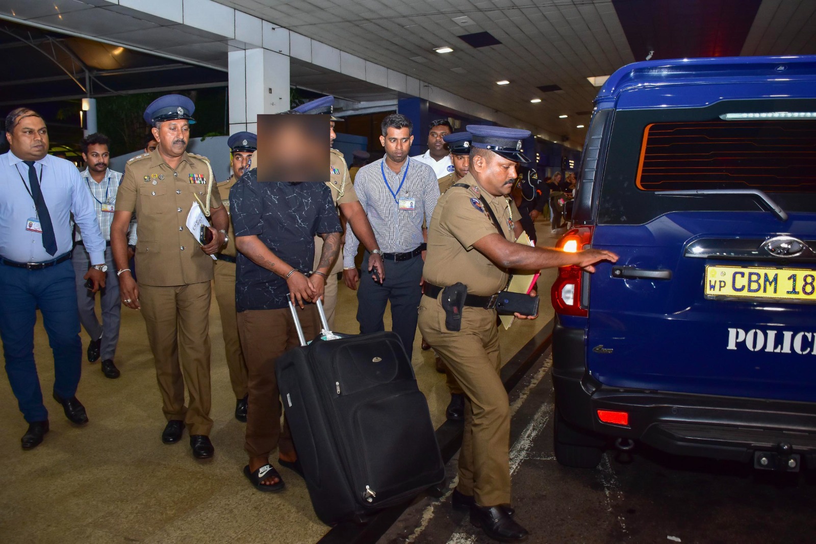 Suspect wanted under Red Notice brought back to Sri Lanka