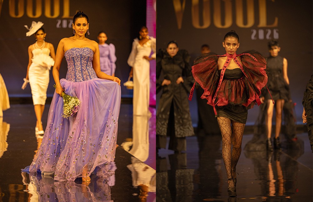 The Design collection of the ‘Etoile Botanique’ Segment on the runway and The ‘Ashes of Dawn’ design collection by Diploma students