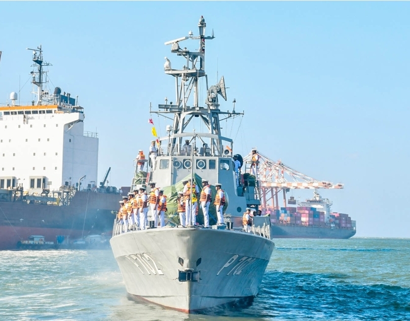 SLNS Suranimila in Maldives for India–Sri Lanka–Maldives naval exercise