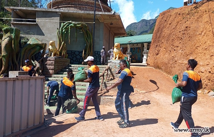 SL Army restores unsafe steps on Adam’s Peak route after landslides