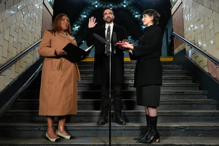 Zohran Mamdani sworn in as NYC mayor with midnight subway oath