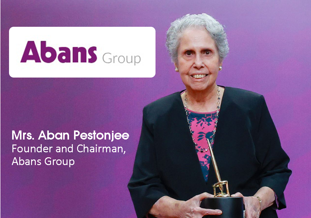 Mrs. Aban Pestonjee - Founder and Chairman, Abans Group