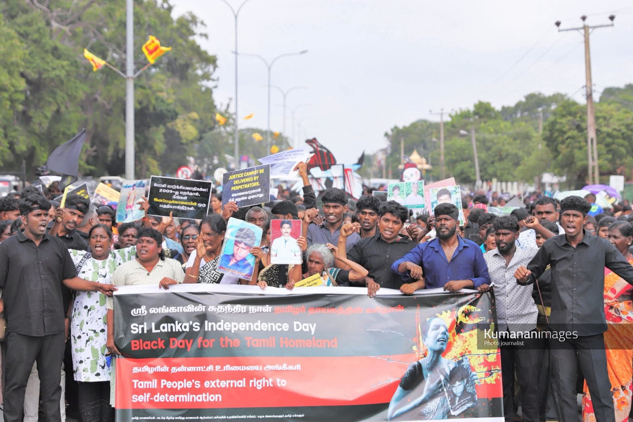 Black Day Declaration Rally Held in Kilinochchi on Sri Lanka’s Independence Day