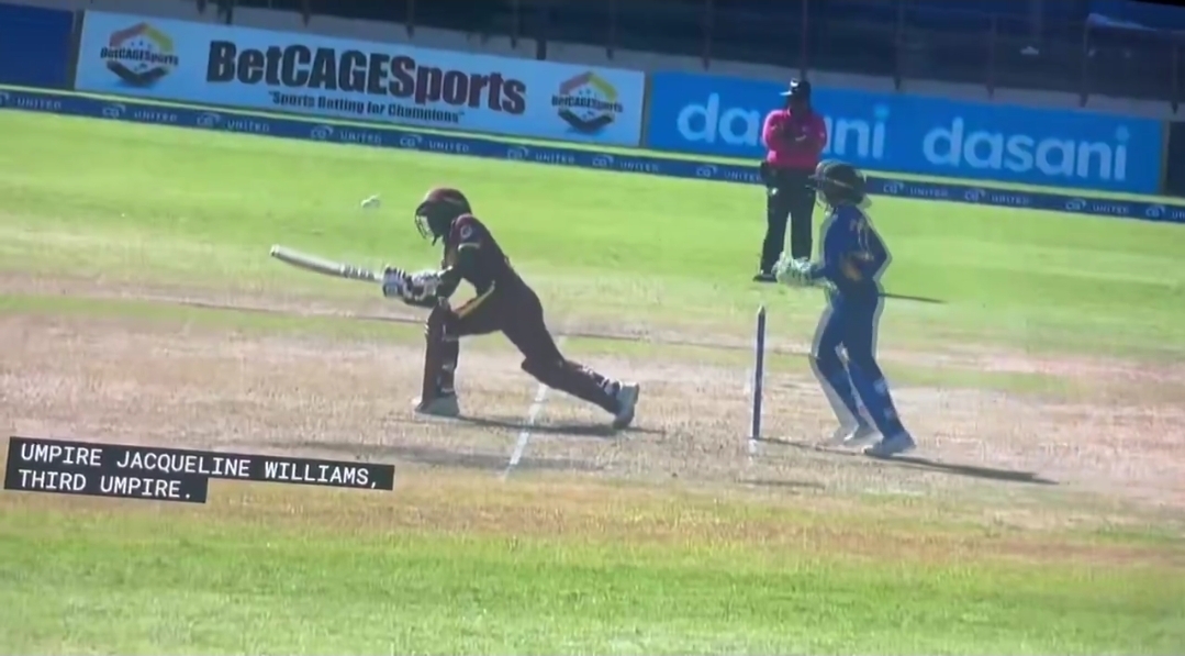 WATCH : Rare Dismissal! Dottin Out Obstructing the Field in Sri Lanka WODI