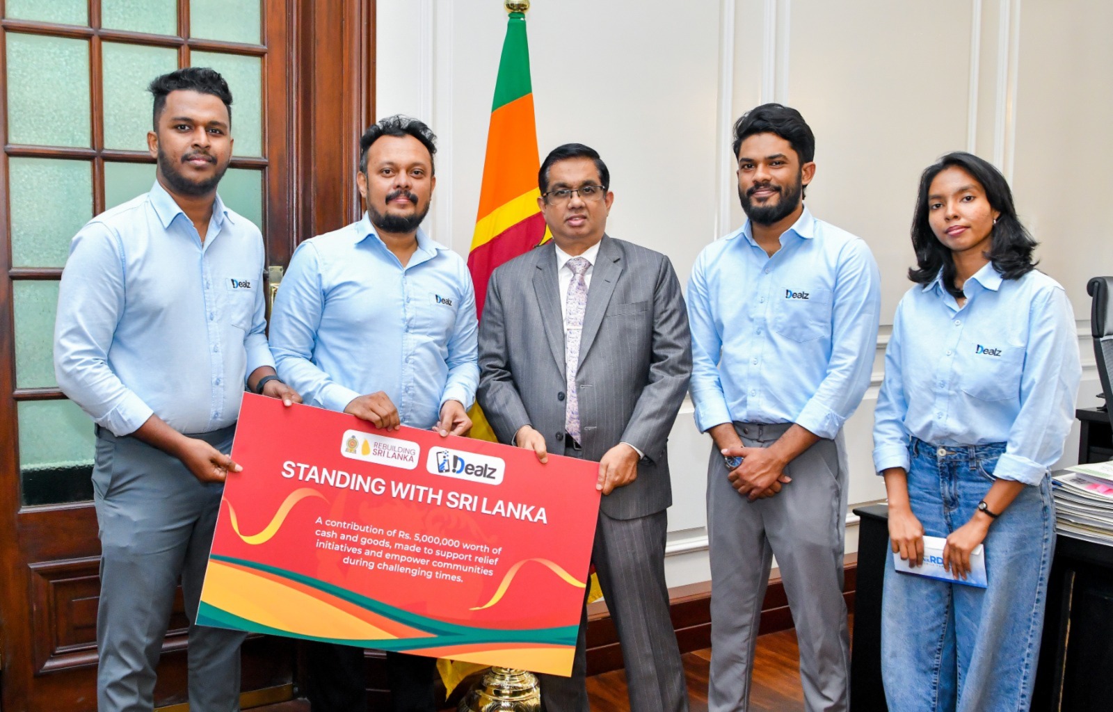 Standing Strong with Sri Lanka  iDealz Donates Rs. 5 Million to Rebuild Sri Lanka Fund