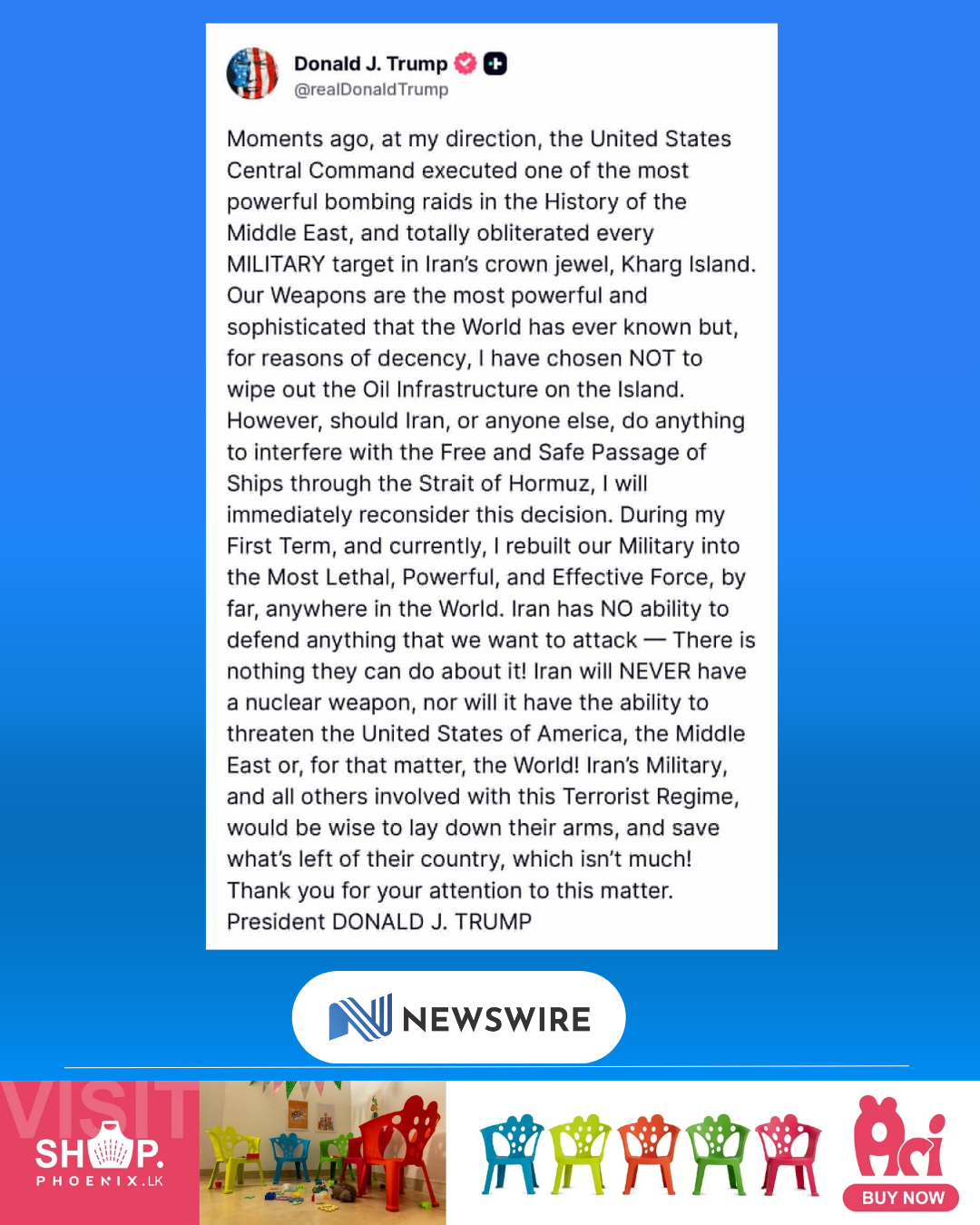 US bombs Iran’s crown jewel, Kharg Island