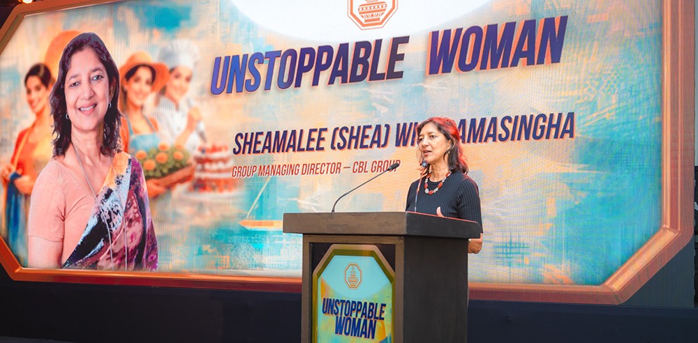 Shea Wickramasinghe, Group Managing Director, CBL Group addressing the audience