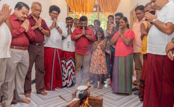 President joins New Year celebrations at newly rebuilt home damaged by cyclone Ditwah