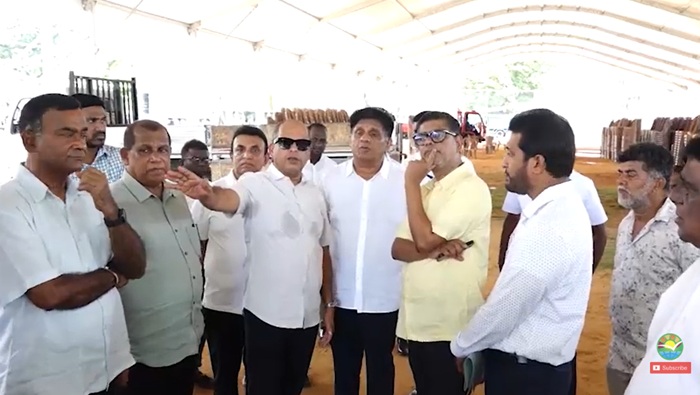 Sajith inspects venue ahead of SJB May Day rally