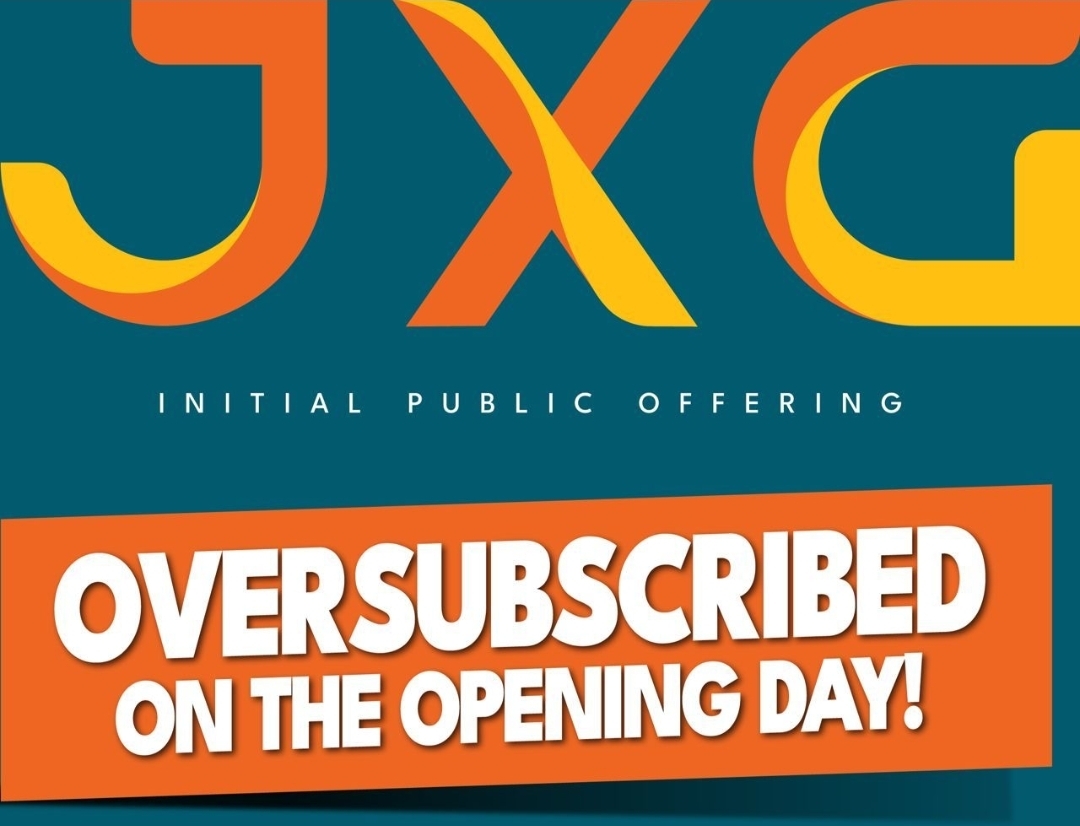 JXG IPO oversubscribed on opening day, raises Rs. 5 billion