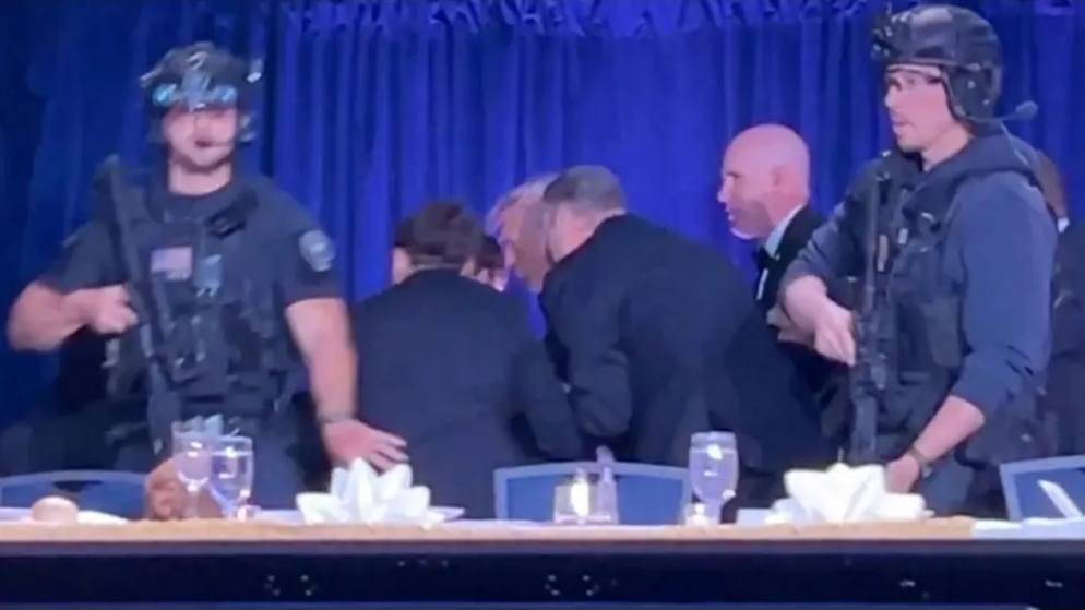 Trump evacuated after gunfire disrupts White House Correspondents’ Dinner