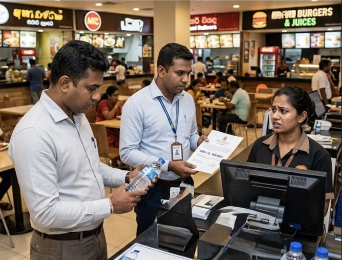 Colombo food court restaurant fined Rs. 500,000 for overcharging bottled water