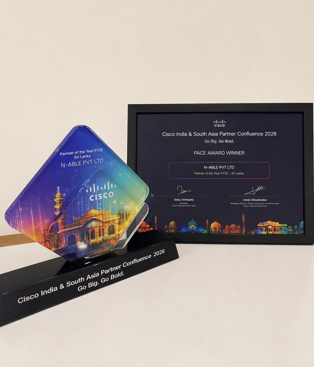N-able Wins ‘Cisco Partner of the Year’ Award at the Cisco India and South Asia Partner Confluence 2026