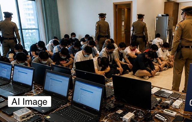Around 120 foreign nationals arrested in Rajagiriya cyber fraud raid