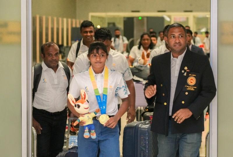 Nipuni Wasana returns home after Asian Beach Games gold win