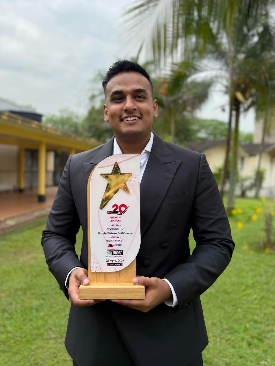 Gerald Sathiyasiva: Sri Lankan Among Top 20 Rising AI Leaders at South East Asia’s Digital Marketing & Technology Excellence Awards