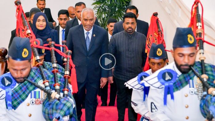 Maldivian President Mohamed Muizzu and First Lady Sajidha Mohamed attended a State Banquet hosted by President Anura Kumara Dissanayake.
