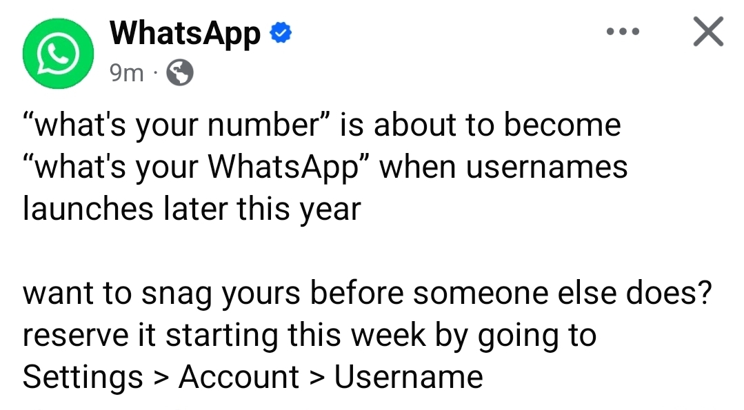 WhatsApp introduces usernames: Here’s how to reserve yours