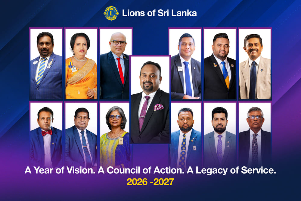 New Leadership Takes Charge at Lions Multiple District 306, Sri Lanka