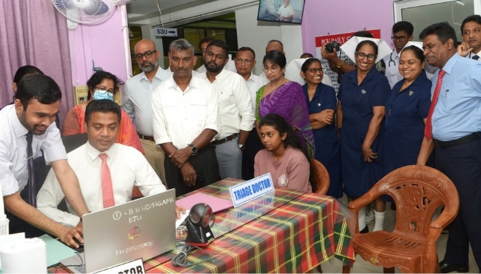 Homagama Base Hospital emergency unit digitised; telemedicine introduced