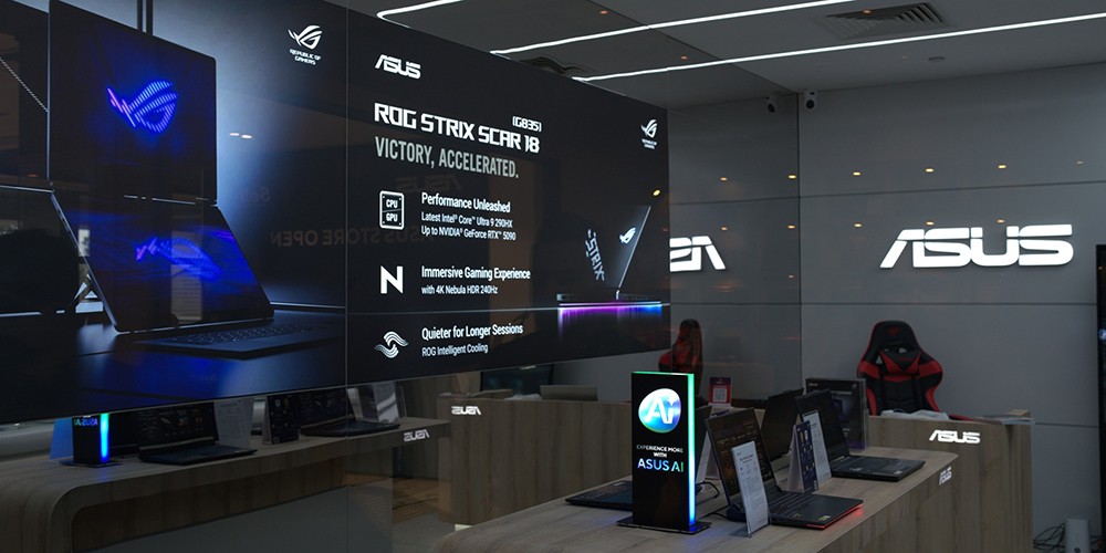The newly opened ASUS Store, Sell X Computers, located at theGalle City Center