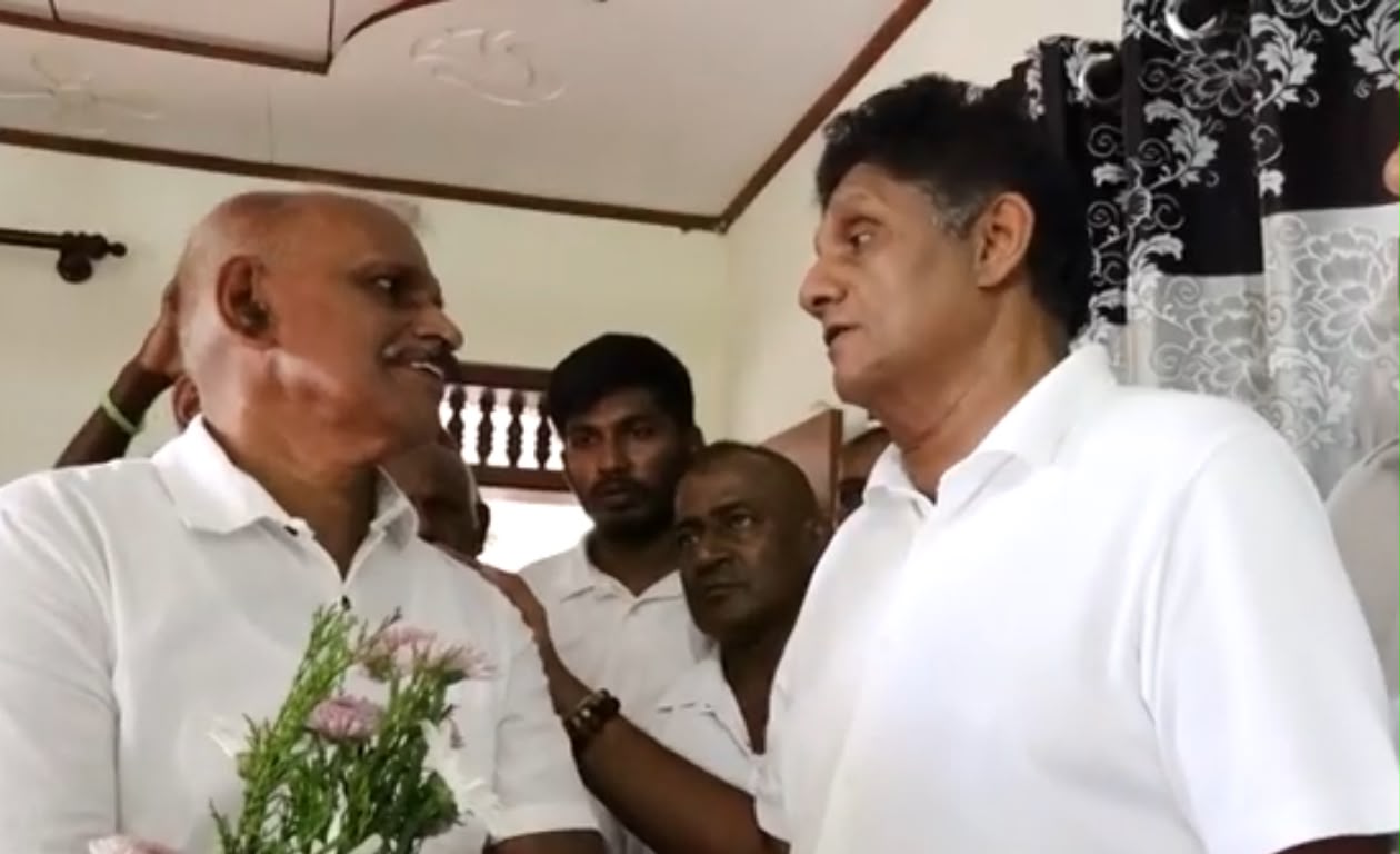 Sajith pays last respects to prison officer killed in Negombo Prison unrest