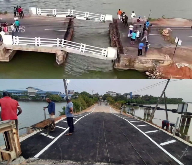 Batticaloa’s Puthu Paalam bridge reopens after restoration