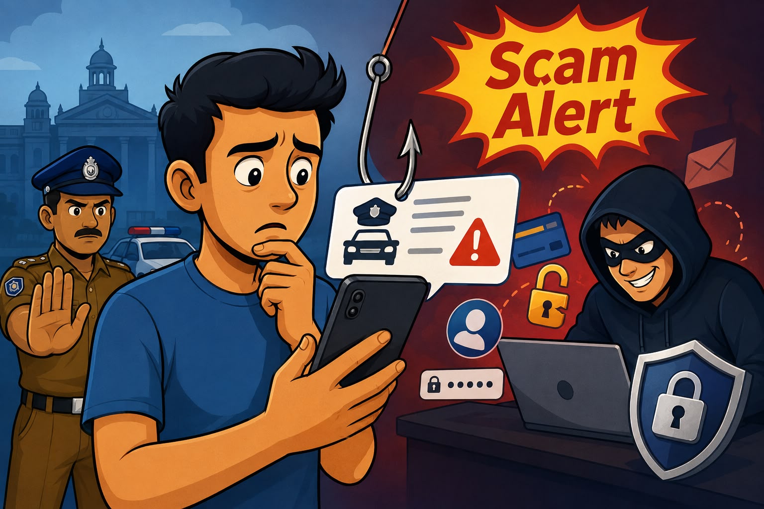 Police warn public against fake traffic violation messages and online scams