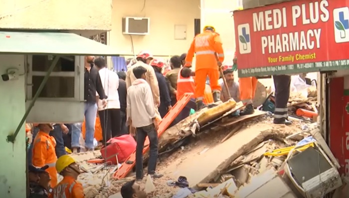 6 dead, several feared trapped after building collapses in India
