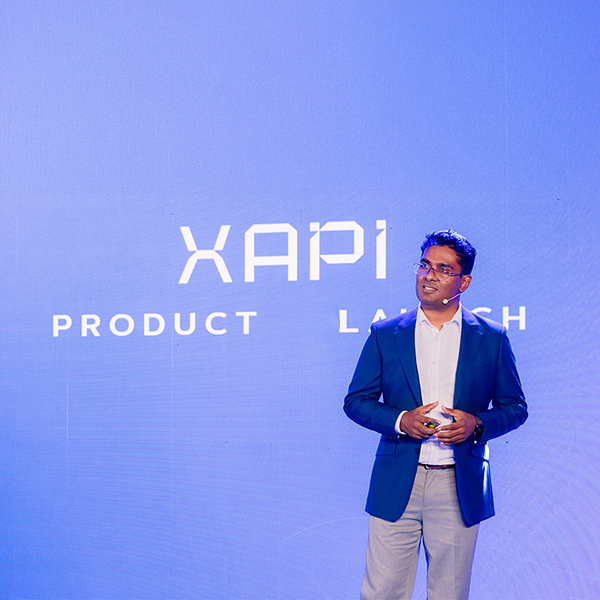 Prabath Ariyarathna, CEO and Chief Architect of Xapi, speaking at the launch of the Xapi Xapi Personal Data Protection Compliance Playbook