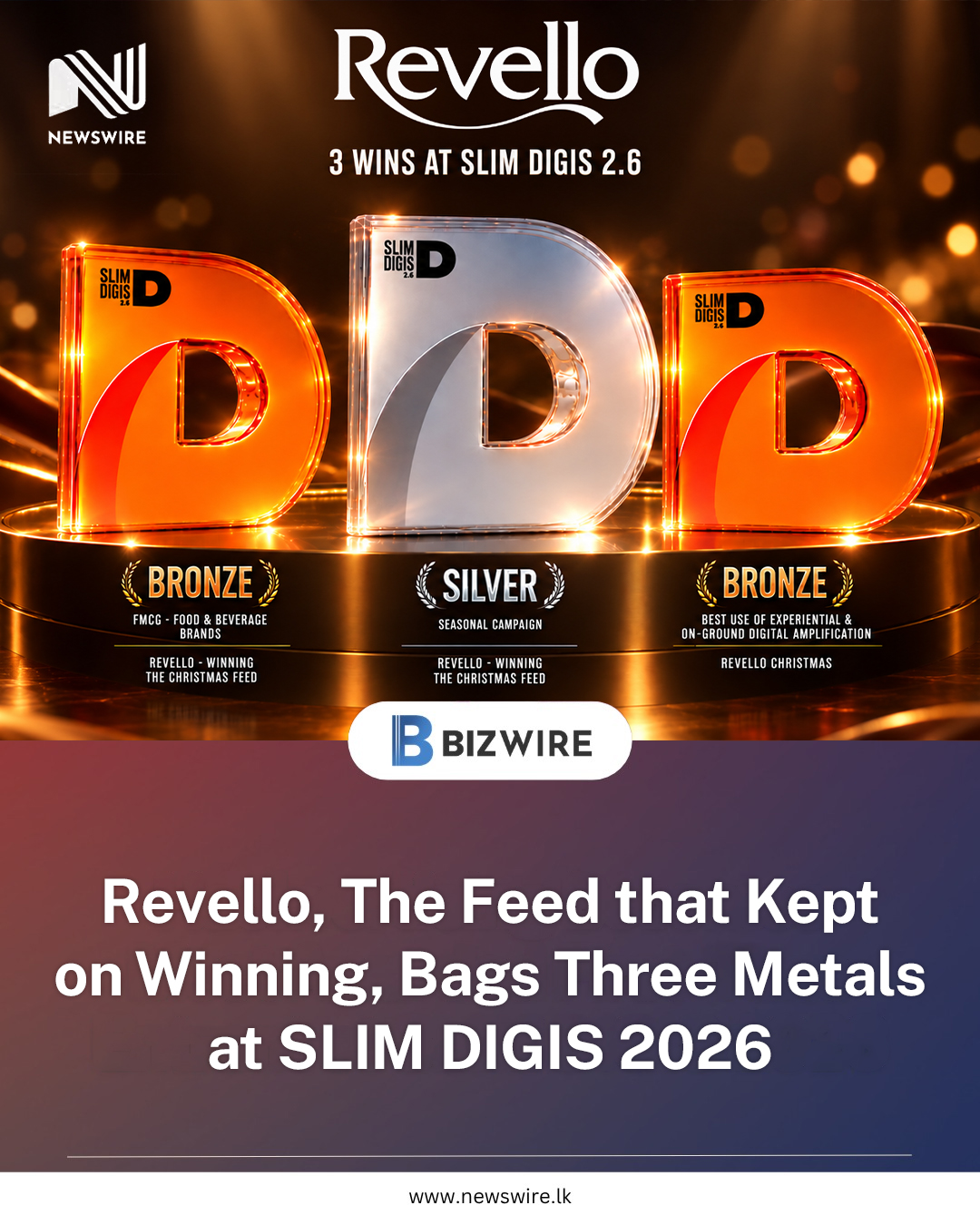 Revello Wins Three Awards at SLIM DIGIS 2.6 for “Winning The Christmas Feed” Campaign