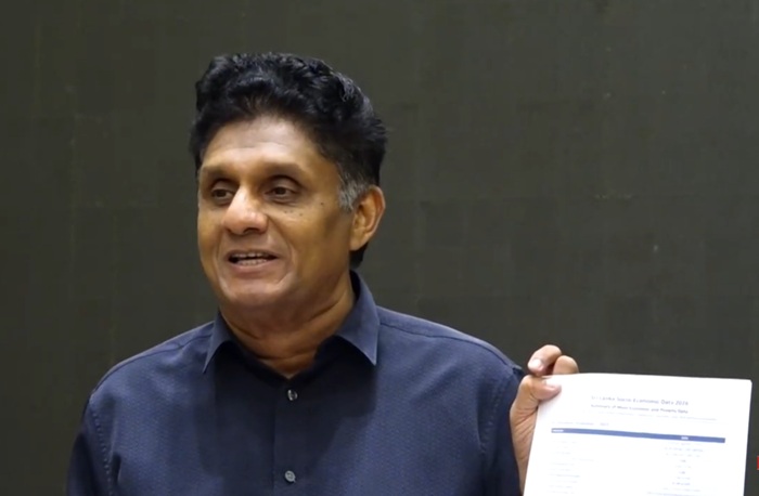 Sajith questions budget planning without updated poverty data