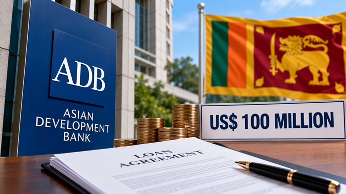 Sri Lanka to sign US$ 100 million loan agreement with ADB for economic recovery