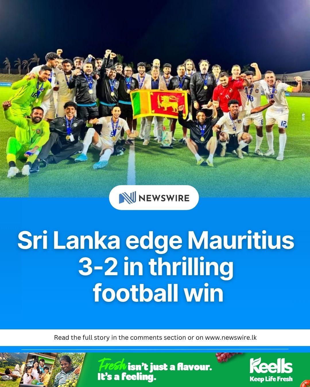 Sri Lanka beat higher-ranked Mauritius in 3-2 thriller