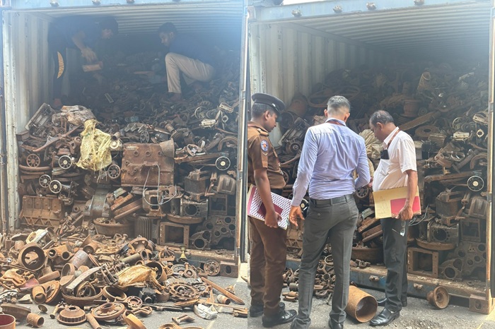 Rice on paper, metal inside: Customs busts export container