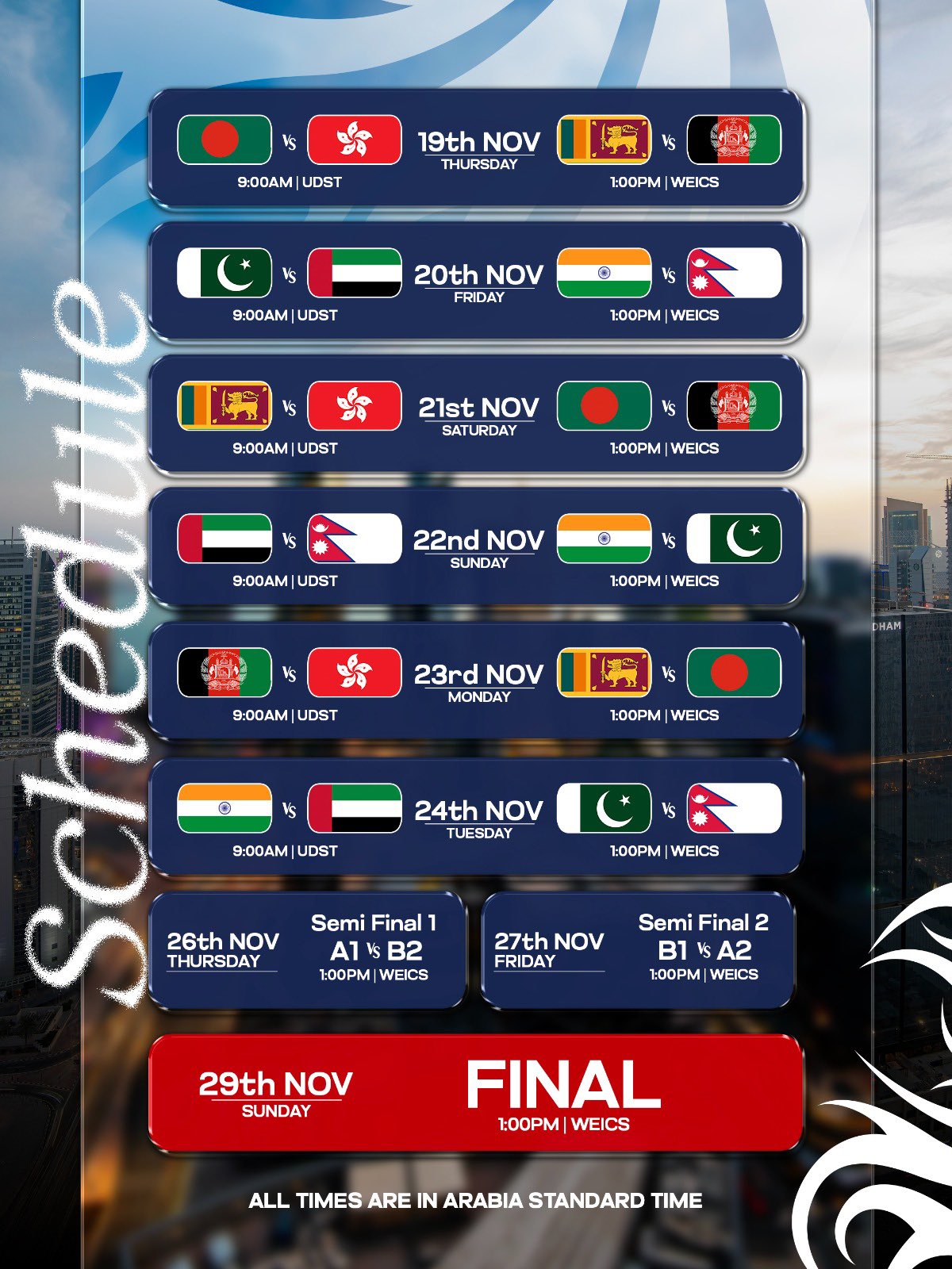 Sri Lanka A fixtures announced for Asia Cup Rising Stars 2026
