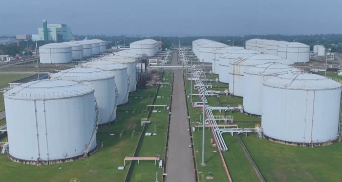 President launches construction of jet fuel pipeline and new oil storage tanks at Muthurajawela