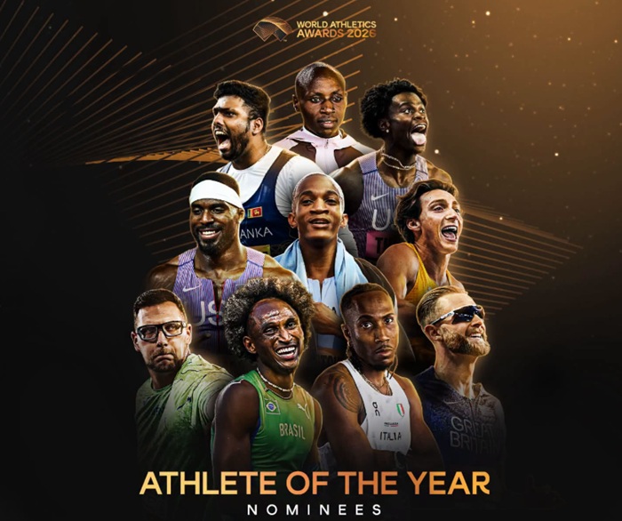 Sri Lanka’s Rumesh Tharanga nominated for 2026 Men’s World Athlete of the Year