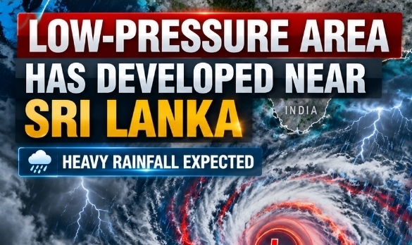 Low-pressure area has developed near Sri Lanka: Warning from Met Department