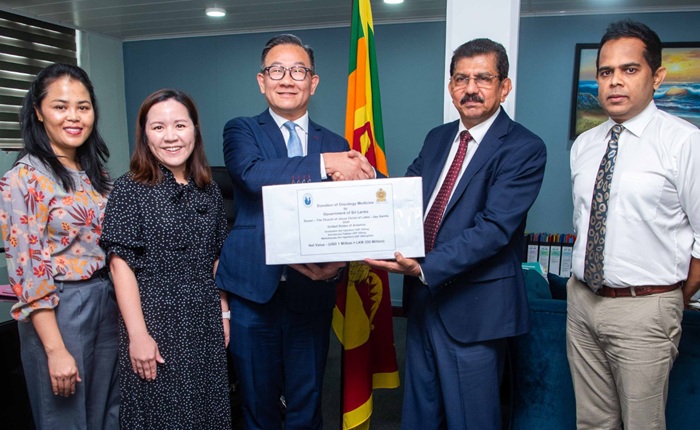 Sri Lanka receives Rs. 330 Mn worth of cancer medicines from US charity